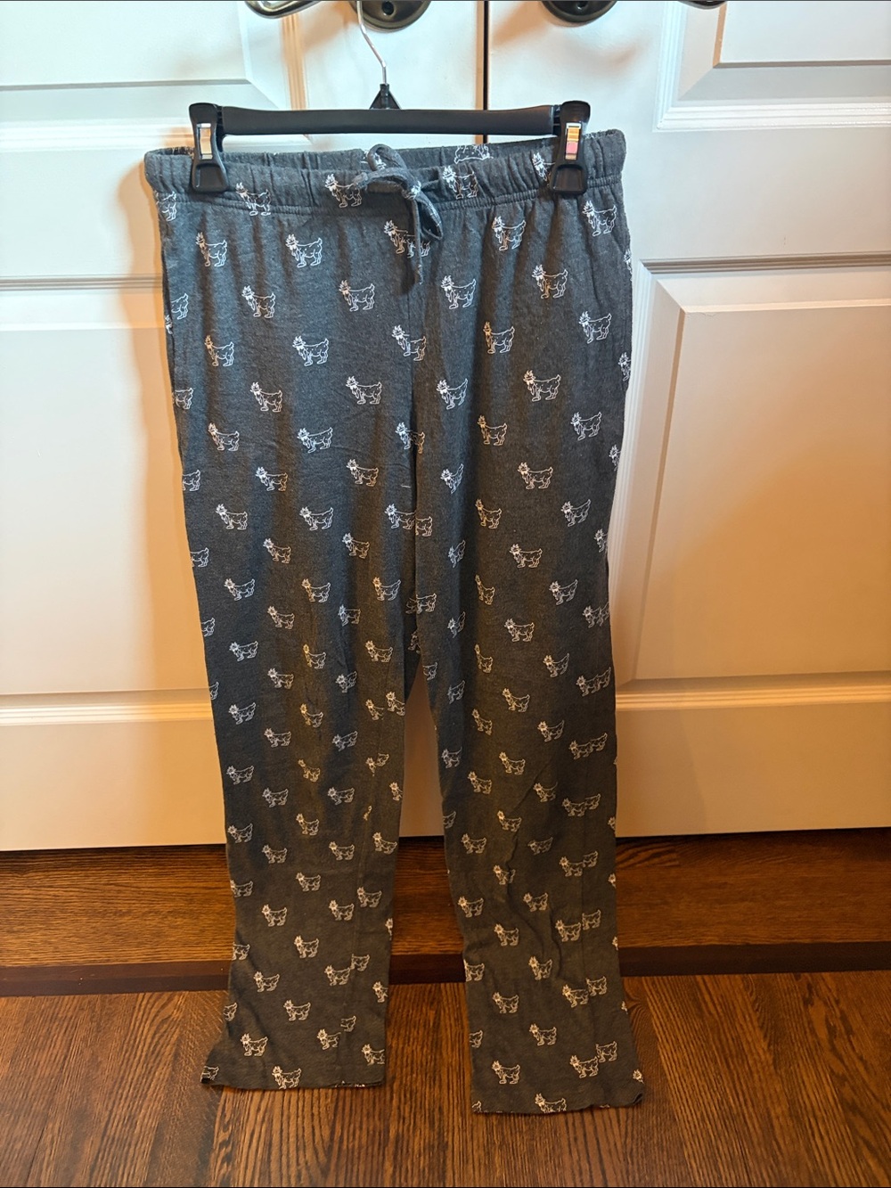 Kids Charcoal Gray Dog-Print Jogger Pants